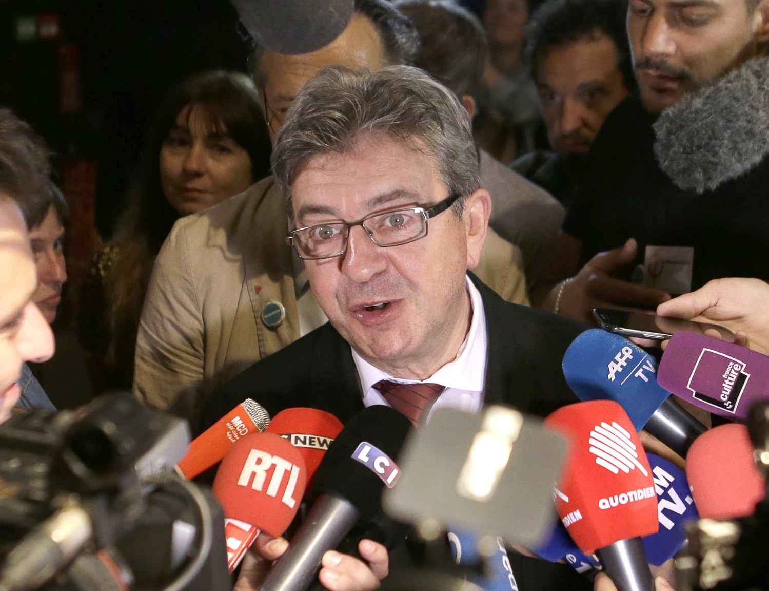 Francouzský opoziční politik Jean-Luc Mélenchon.