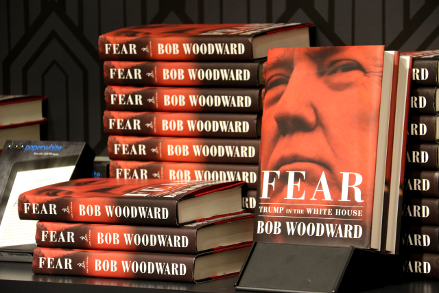 Původní vydání knihy Boba Woodwarda o Donaldu Trumpovi. 