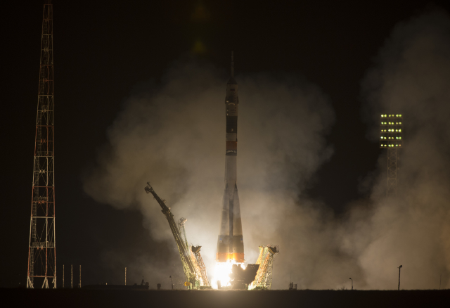 Start rakety Sojuz (ilustrační foto).