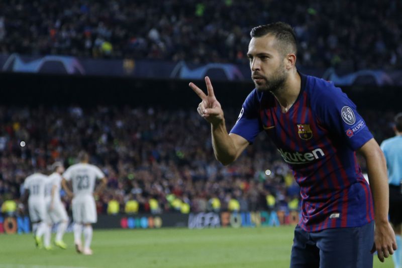 Jordi Alba neskrýval radost po debaklu úhlavního nepřítele. 