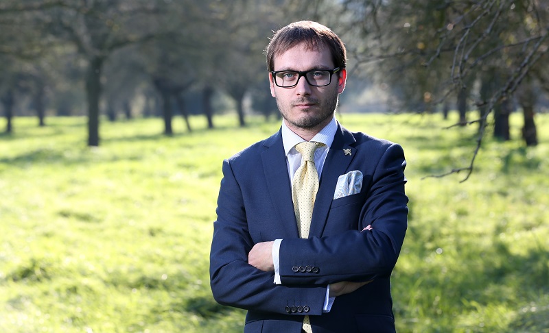 Předseda krajně pravicové Národní demokracie Adam B. Bartoš.