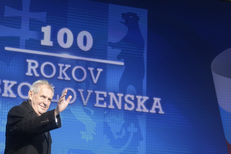 Český prezident Miloš Zeman nechyběl na oslavách Martinské deklarace.