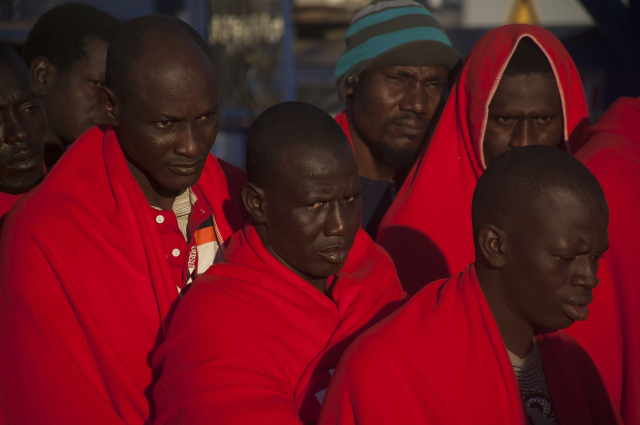 Migranti ve Španělsku.