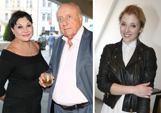 Dáda Patrasová, Felix Slováček a Anna Julie Slováčková.