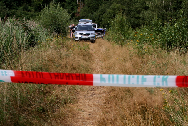 Policie u rybníka Pařez.