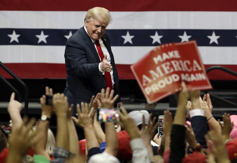 Donald Trump před volbami osobně navštívil Georgii.
