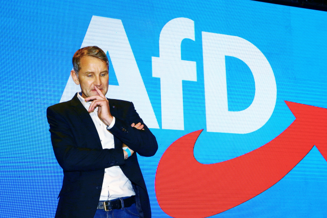 Předseda durynské AfD Björn Höcke. 