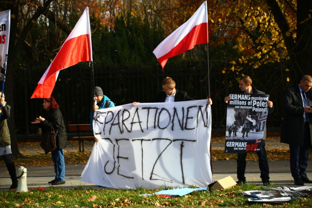 Protest extrémní pravice v Polsku.