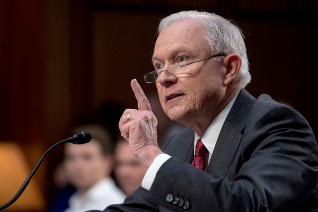 Americký ministr spravedlnosti Jeff Sessions.