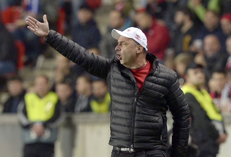 Kouč Slavie Jindřich Trpišovský.