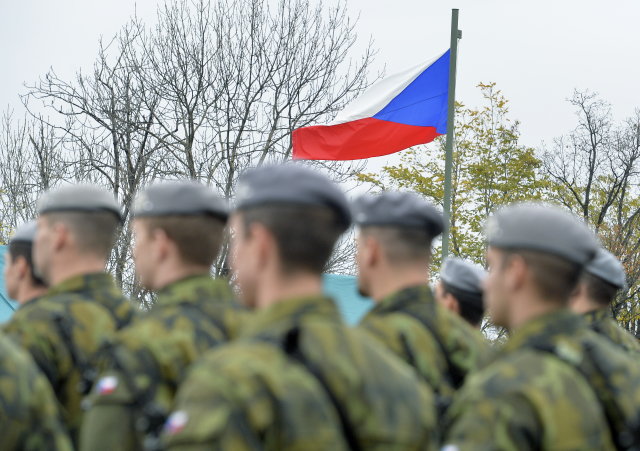 Slavnostní nástup vojáků proběhl 11. listopadu 2018 v Praze u Národního památníku na Vítkově na pietním aktu u příležitosti Dne válečných veteránů.