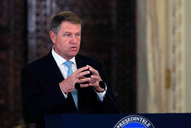 Rumunský prezident Klaus Iohannis. Rumunský prezident Klaus Iohannis.