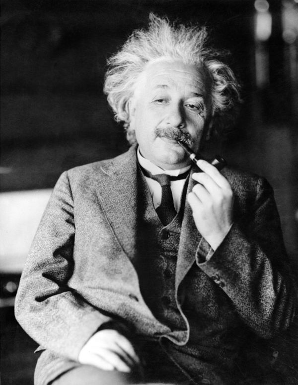 Vědec Albert Einstein.