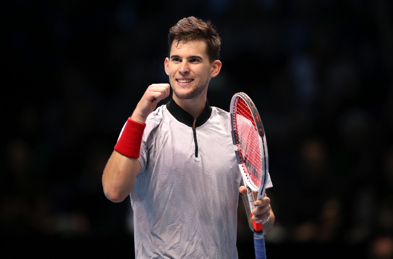Rakušan Dominic Thiem může ještě pomýšlet na postup ze skupiny. Rakušan Dominic Thiem může ještě pomýšlet na postup ze skupiny.