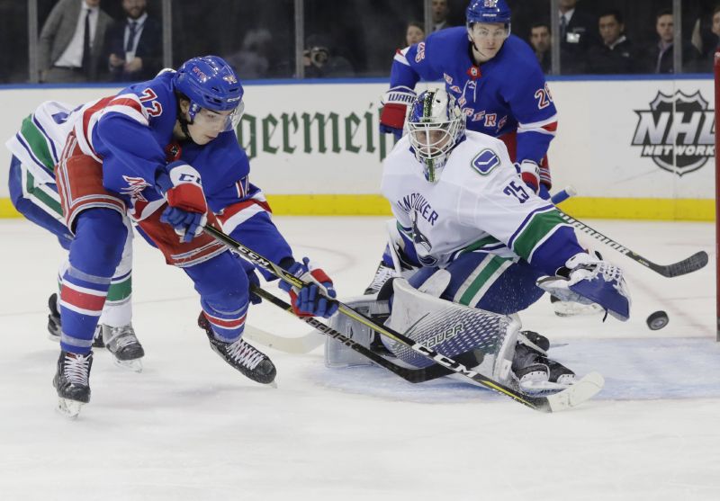 Filip Chytil se v NHL trefil podruhé za sebou, Rangers ale prohráli. Filip Chytil se v NHL trefil podruhé za sebou, Rangers ale prohráli.