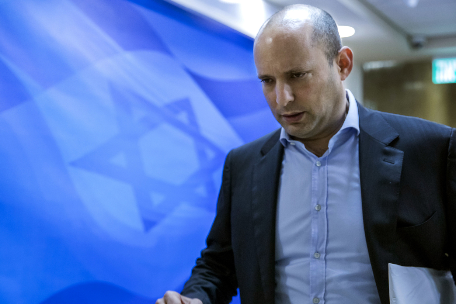 Předseda izraelské pravicové strana Židovský domov, Naftali Benett.