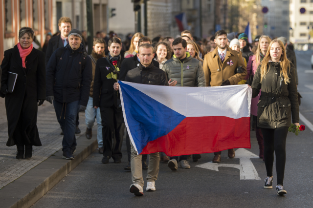 Fotografie z uctění památky. 