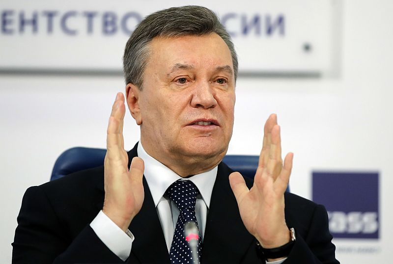 Bývalý ukrajinský prezident Viktor Janukovyč v roce 2014 uprchl ze země.
