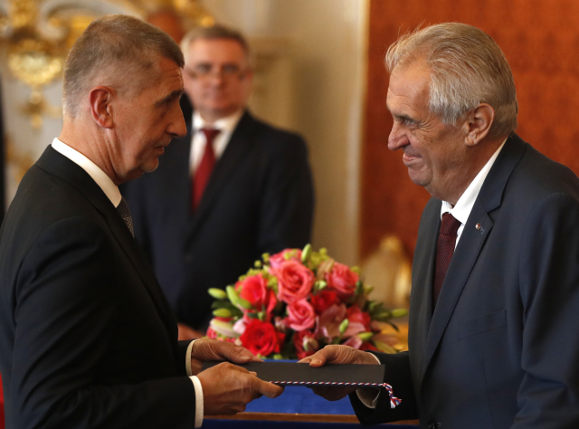 Andrej Babiš a Miloš Zeman.