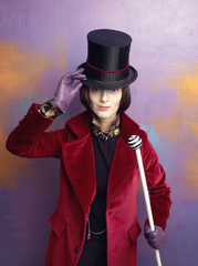 Dokonalá Bára Poláková jako Willy Wonka.
