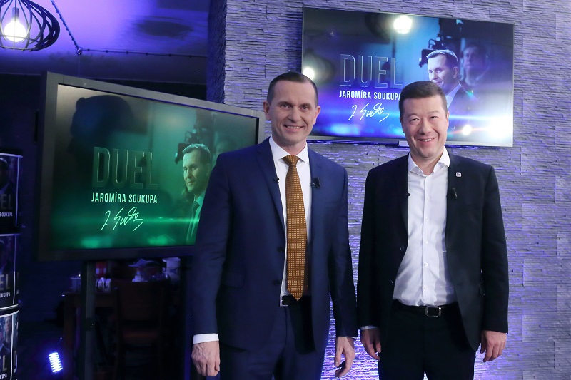 Hostem Duelu Jaromíra Soukupa byl Tomio Okamura. Hostem Duelu Jaromíra Soukupa byl Tomio Okamura.