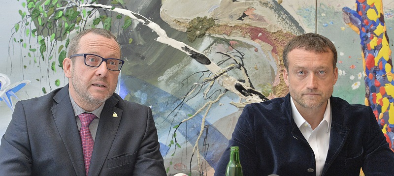 Bývalí manažeři Mostecké uhelné (MUS) Petr Kraus (vlevo) a Marek Čmejla.