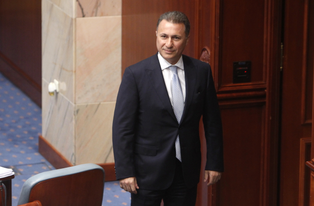 Makedonský politik Nikola Gruevski, který momentálně pobývá v Maďarsku.