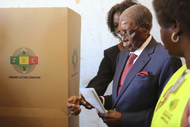 Bývalý zimbabwský prezident Robert Mugabe.