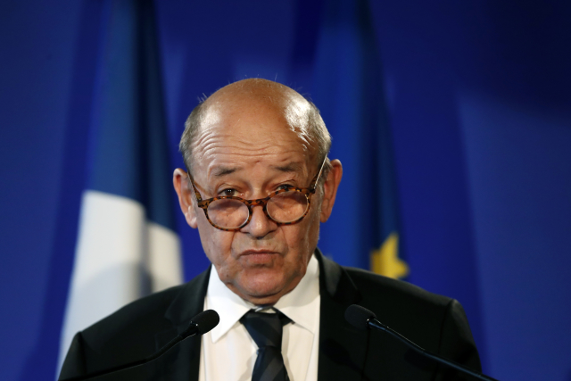 Šéf francouzské diplomacie Jean-Yves Le Drian. Šéf francouzské diplomacie Jean-Yves Le Drian.