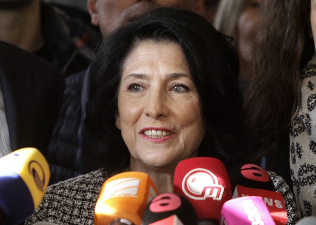Bývalá gruzínská ministryně zahraničí Salome Zurabišviliová. 