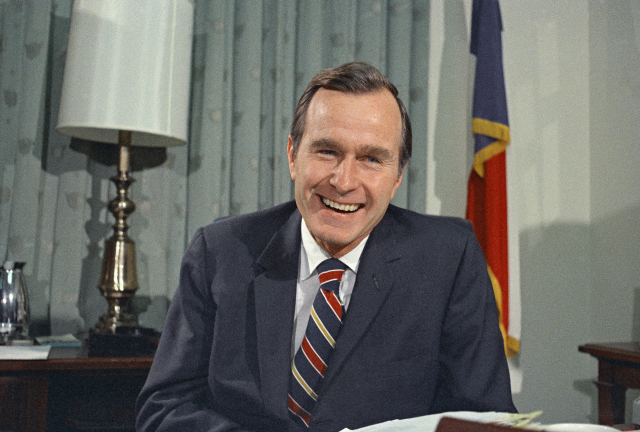 George Bush, snímek z roku 1970.