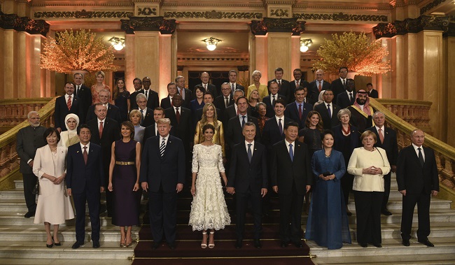 Státníci na summitu G20.