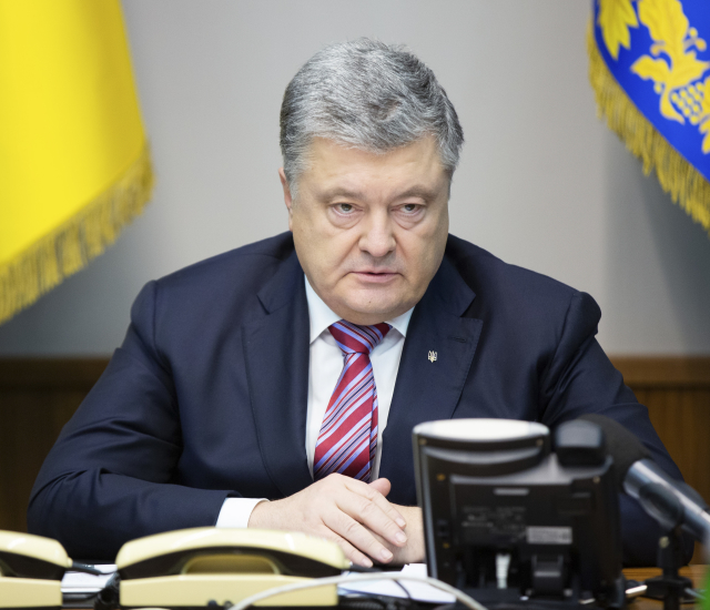 Ukrajinský prezident Petro Porošenko. Ukrajinský prezident Petro Porošenko.