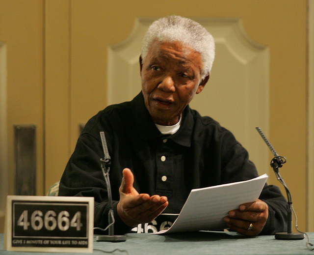 Jihoafrický exprezident Nelson Mandela.
