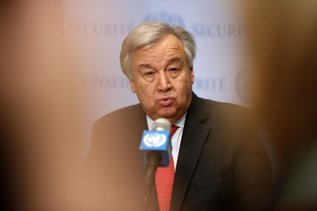 Generální tajemník OSN António Guterres.