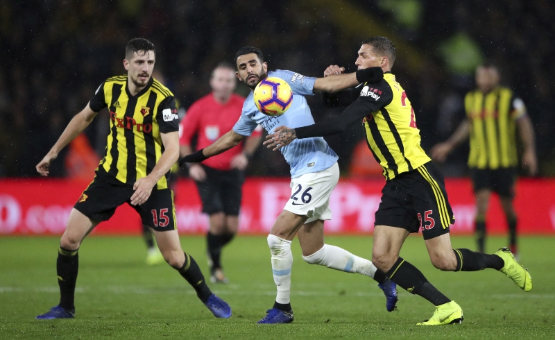 Manchester City si výhrou nad Watfordem upevnil vedoucí pozici. Manchester City si výhrou nad Watfordem upevnil vedoucí pozici.