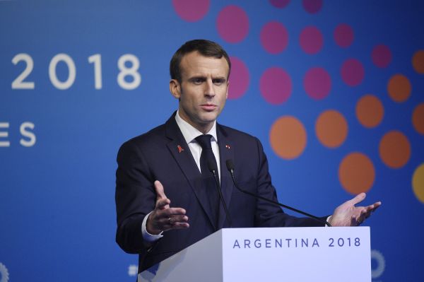 Francouzský prezident Emmanuel Macron. Francouzský prezident Emmanuel Macron.