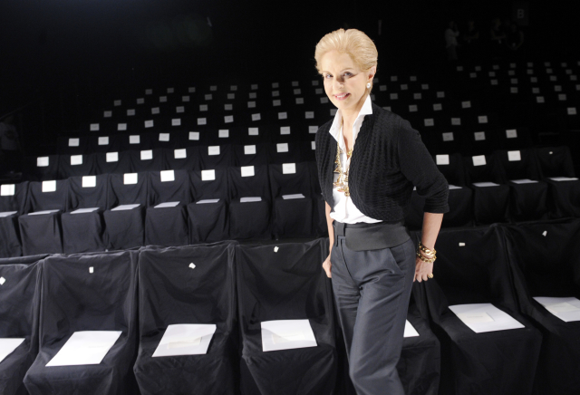 Carolina Herrera ve své oblíbené bílé košili.