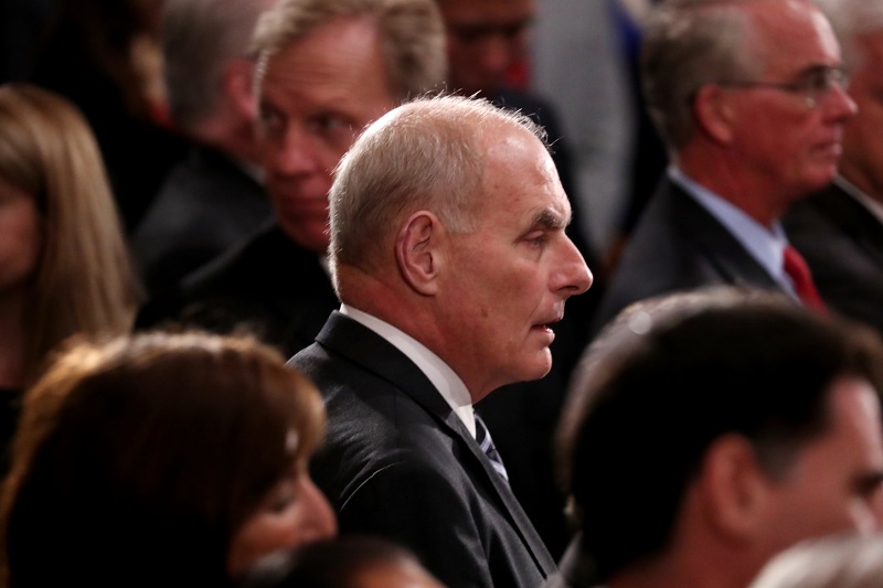 Personální šéf Bílého domu John Kelly. Personální šéf Bílého domu John Kelly.