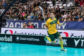 Daniel Gartner se raduje ze vstřeleného gólu.