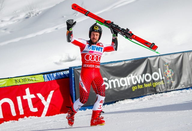 Marcel Hirscher získal 60. titul ve Světovém poháru. Marcel Hirscher získal 60. titul ve Světovém poháru.