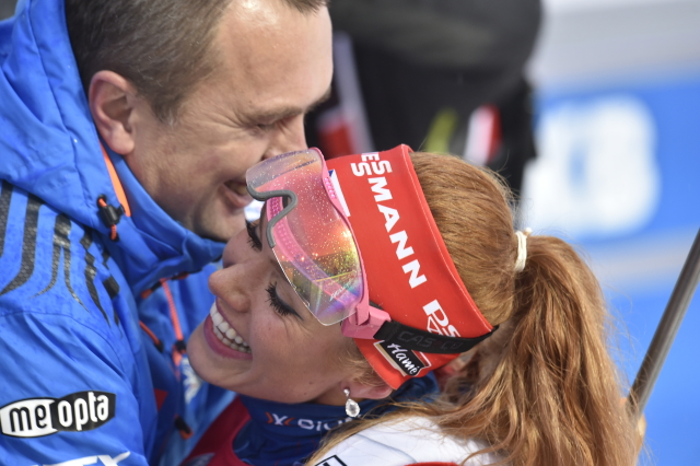 Jiří Hamza s někdejší biatlonistkou Gabrielou Koukalovou. Jiří Hamza s někdejší biatlonistkou Gabrielou Koukalovou.