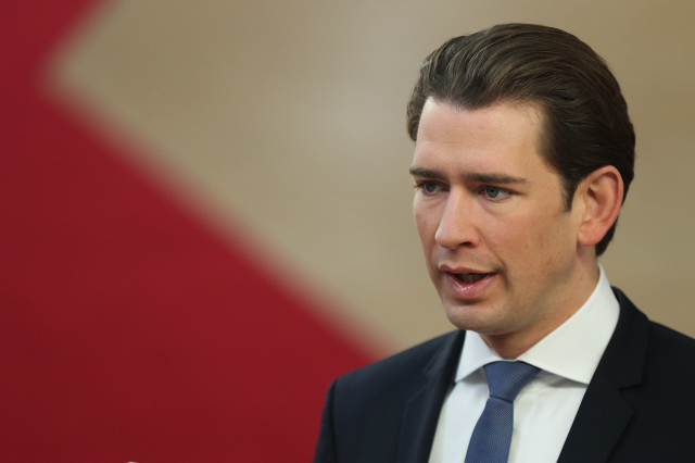 Kancléř Sebastian Kurz.