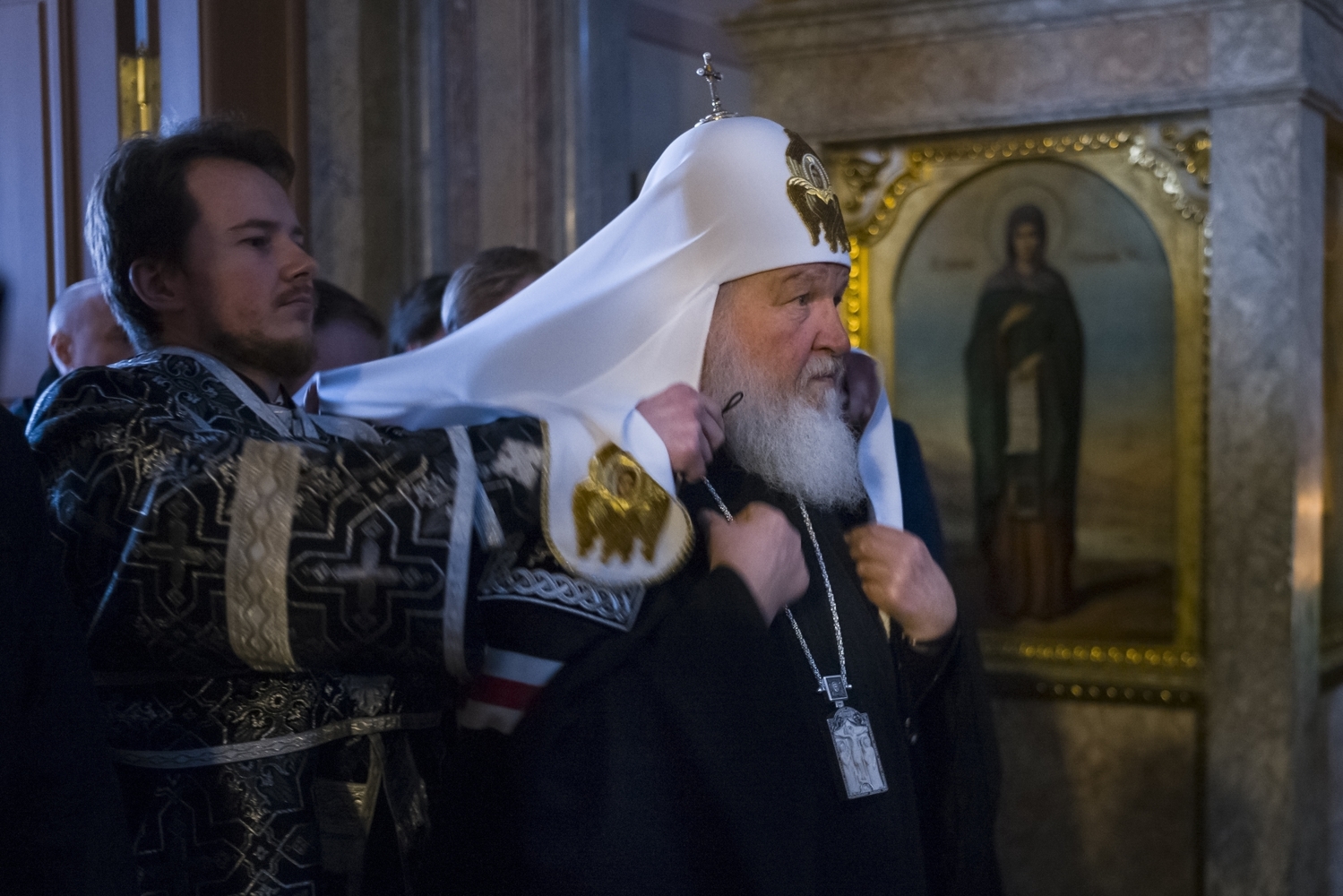 Moskevský patriarcha Kirill. Moskevský patriarcha Kirill.