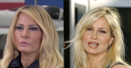 Melania Trump a Jennifer Coolidge.