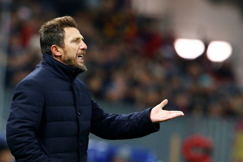 Eusebio Di Francesco při zápase Ligy mistrů.