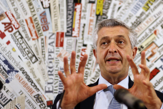 Vysoký komisař OSN pro uprchlíky Filippo Grandi.