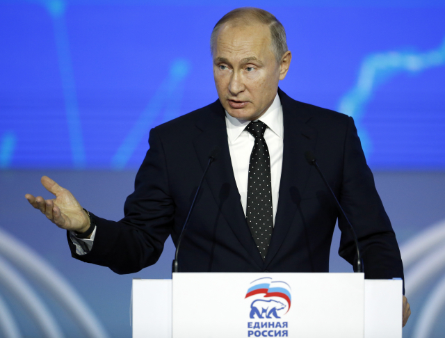 Ruský prezident Vladimir Putin. Ruský prezident Vladimir Putin.