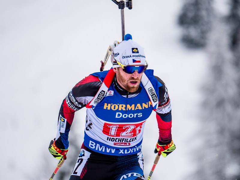Michal Šlesingr při závodě v Hochfiltzenu.