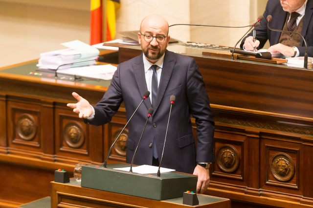 Belgický premiér Charles Michel. Belgický premiér Charles Michel.